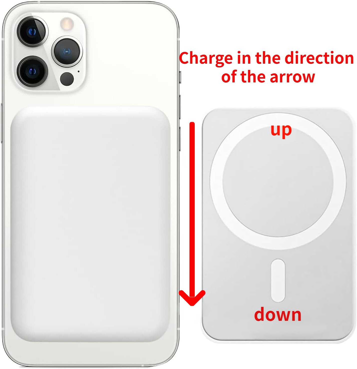Magsafe Power Bank Portable Charger Magnetic Battery Pack For I Phone S Amsung 6