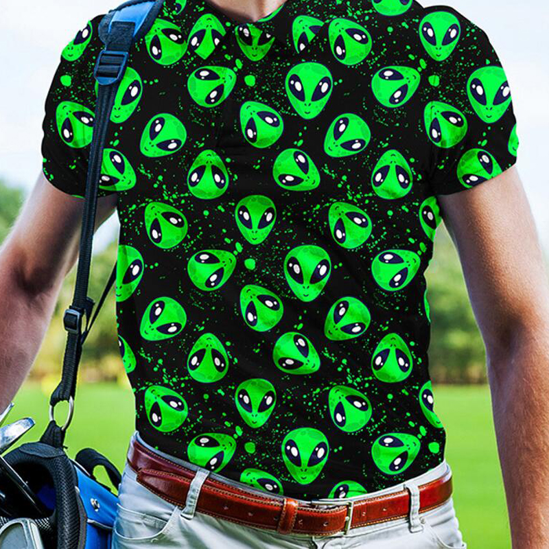 Title 7, Zomer Nieuwe Polo Shirt 3D Geprint Casual Heren...