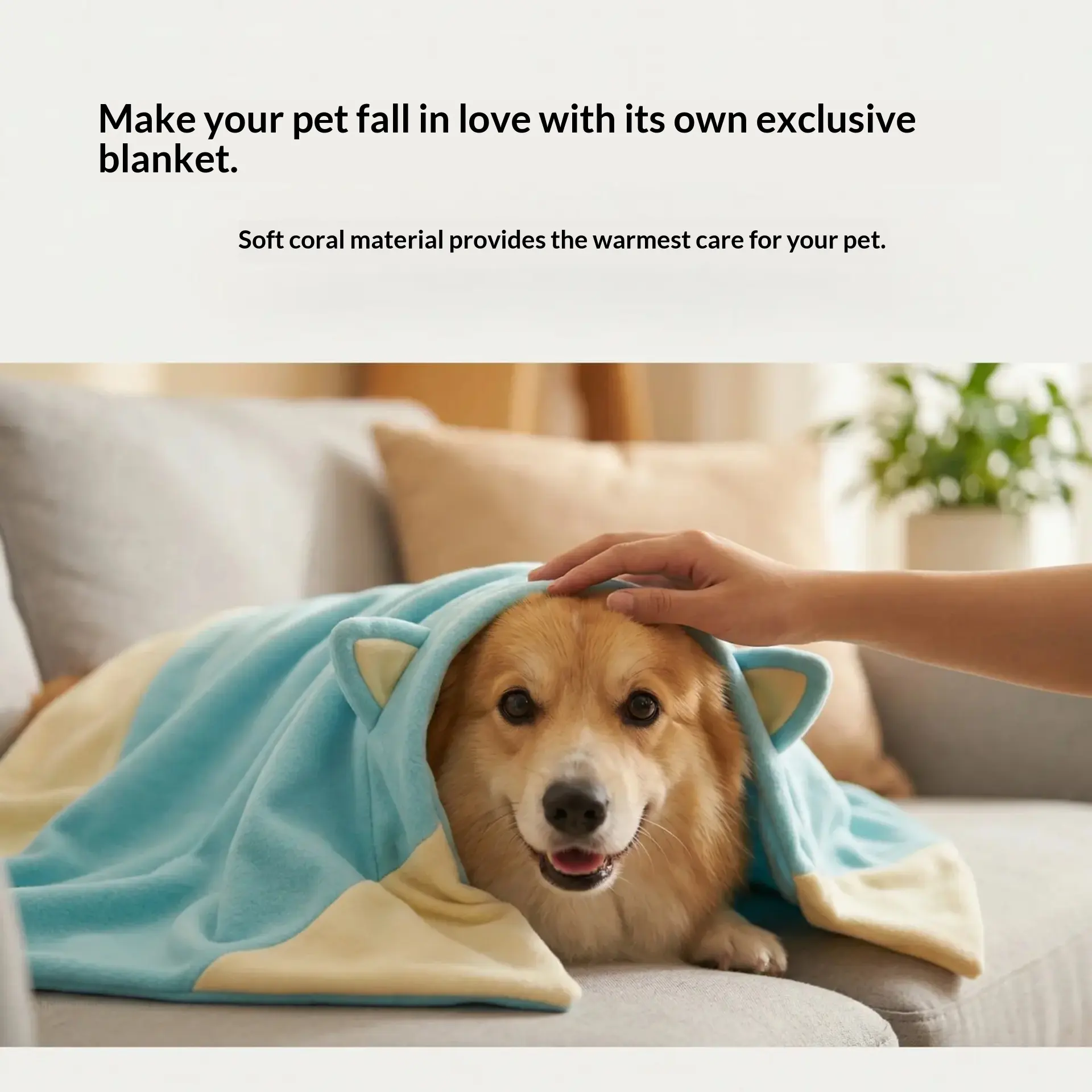 Dog Blanket Sleeping Mat, Plush, Comfortable