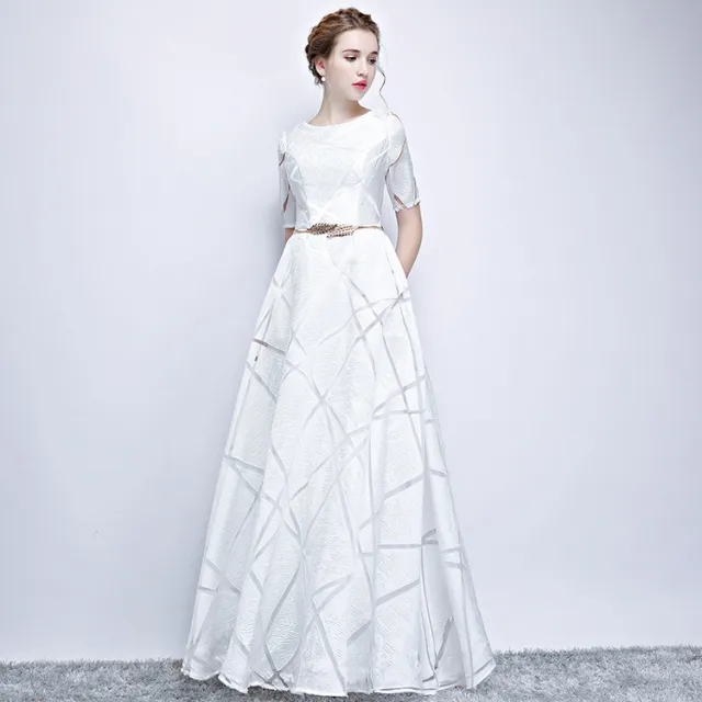 Women's Slim And Elegant Banquet Host Dress White - Shop at LoveMi
