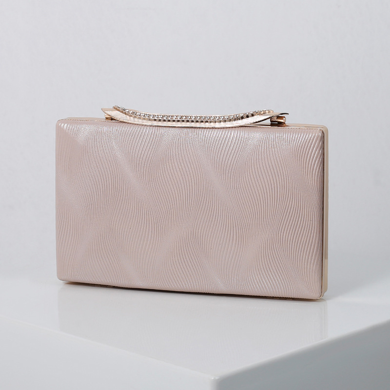 Dinner Party Fashion One shoulder Clutch Dress All match Small Square Bag Pink - Shop at LoveMi