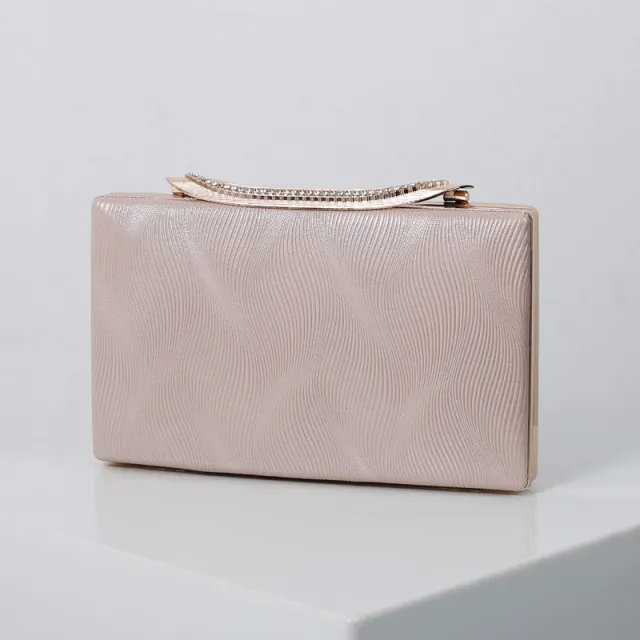 Dinner Party Fashion One shoulder Clutch Dress All match Small Square Bag Pink - Shop at LoveMi