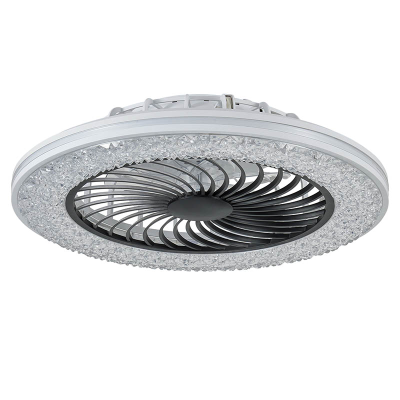 23 Inch Led Enclosed Ceiling Fans With Lights, RGB Bladeless Modern Ceiling Fan... 5