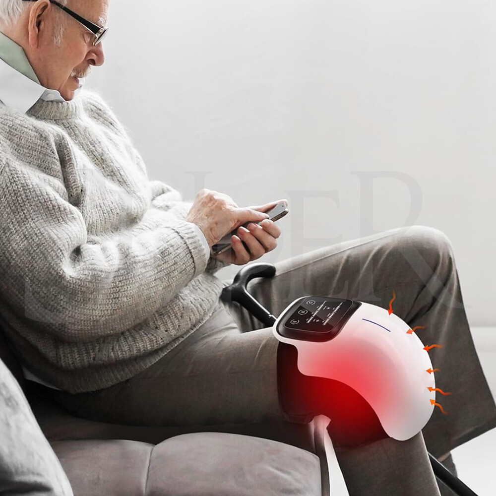 Electric Knee Massager Smart Infrared Heating Therapy Machine Relief Elbow Pain
