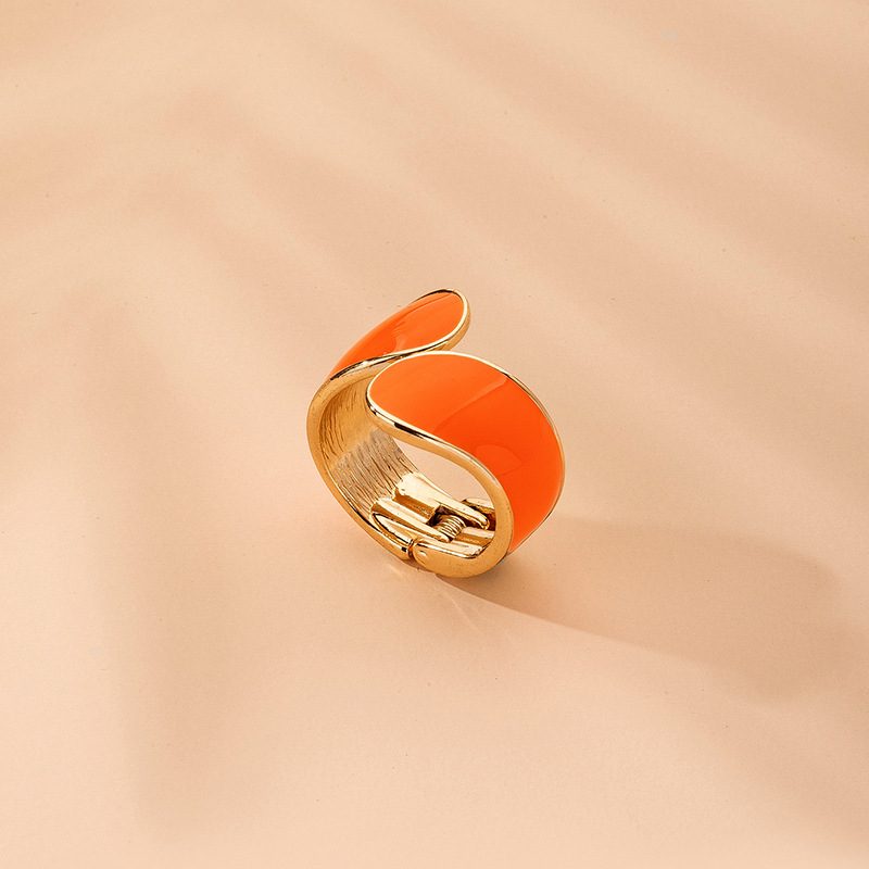 Korean Vintage Dripping Oil Color Ring