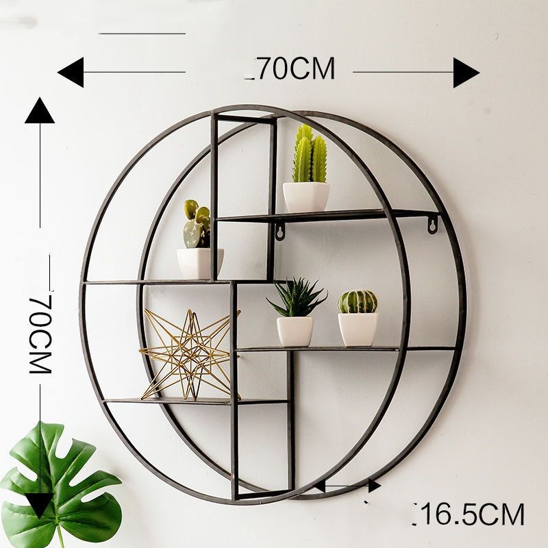 Metal Wall Shelf, Round and Hexagonal, picture 7 of 12