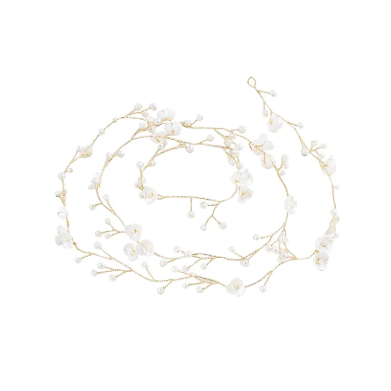 Handmade Pearl Braid With High-end Wedding Accessories - Gold