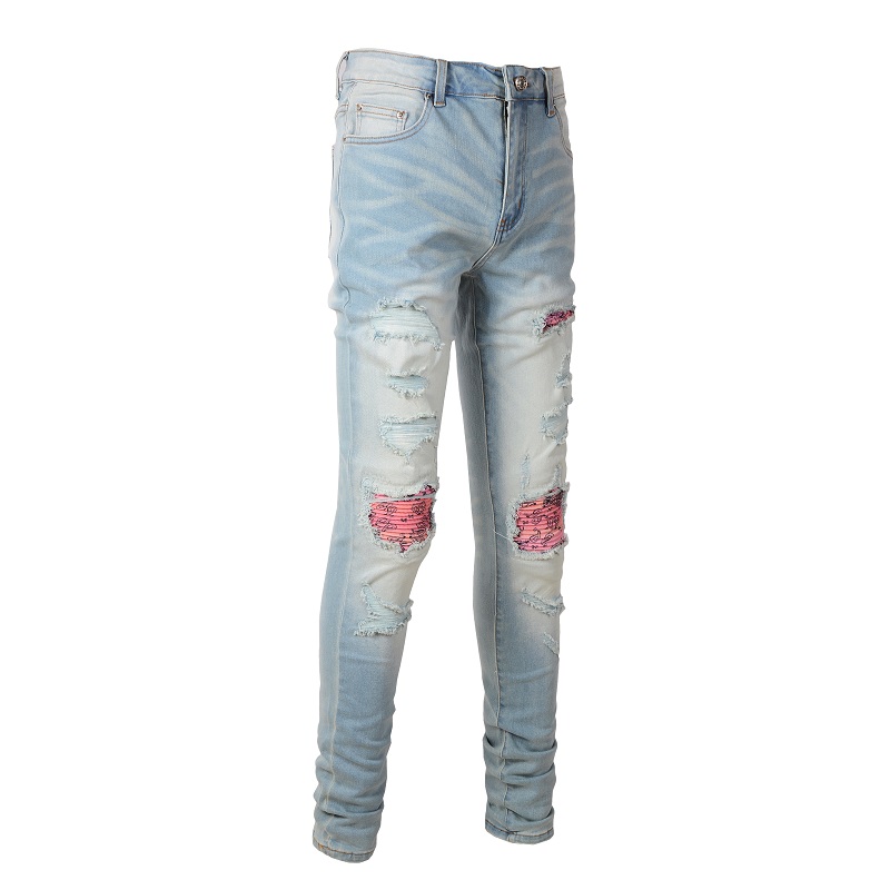 Title 2, Jeans Męskie High Street Paisley Jasny Kolor St...