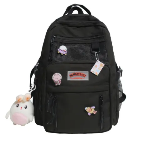 High capacity Backpack For High School And Junior High School Students Black - Shop at LoveMi