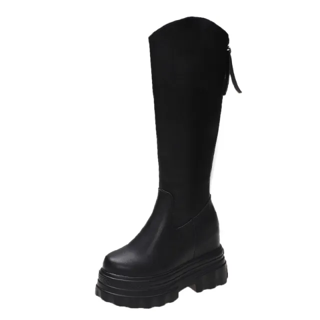 Women's Korean Style Slim But Knee Boots Black - Shop at LoveMi