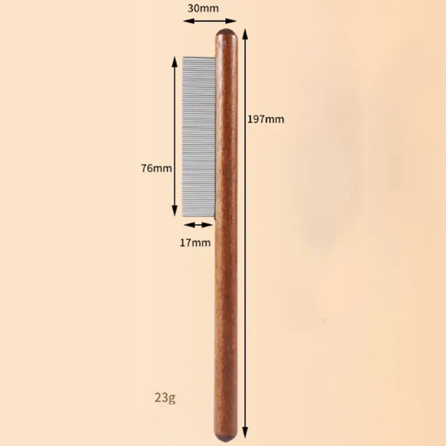 Wooden Handle Pet Comb Grooming Tool For Long And Short Haired Dog Cat And Other Pets Dense Tooth Comb - Shop at LoveMi
