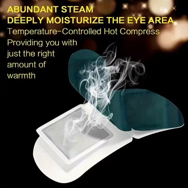 10pcs Sleep Lutein Steam Eye Mask - Light Blocking Warm Moisturizing Eye Cover For Night Relax