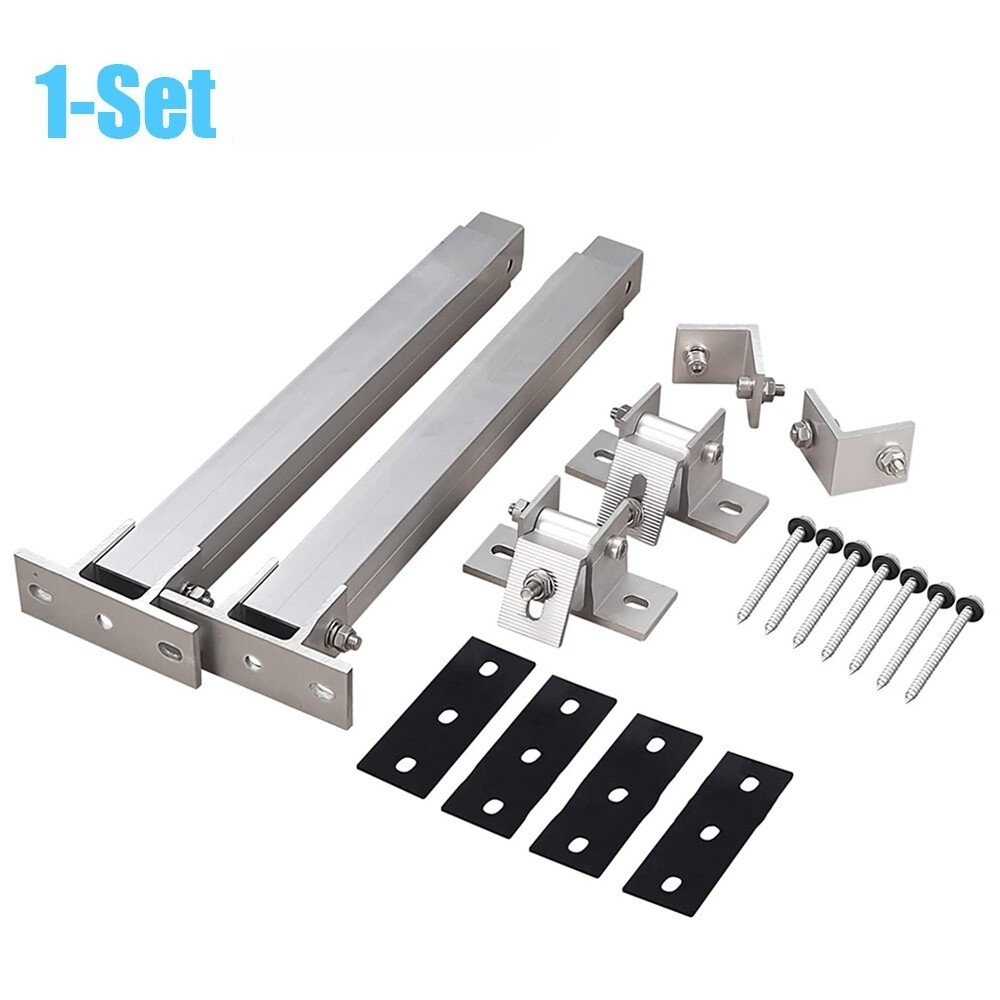 Solar Panel Mounting Brackets Aluminium Adjustable Angle For Wall & Roof — image 12