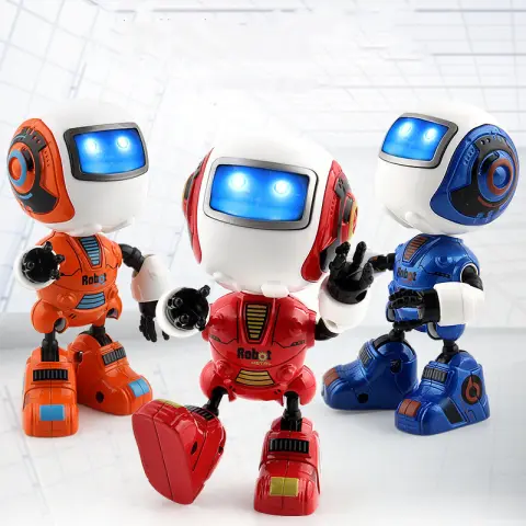 Smart Mini Alloy Robot Induction Light and Music Spaceman