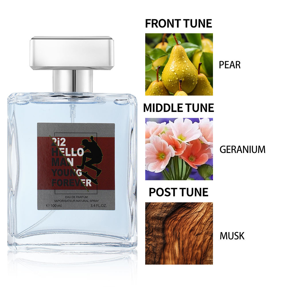 Men's 100ml Perfume, Fruit Fragrance, Gentlemanly Demeanor, Natural Fragrance, Lasting Fragrance — foto 3