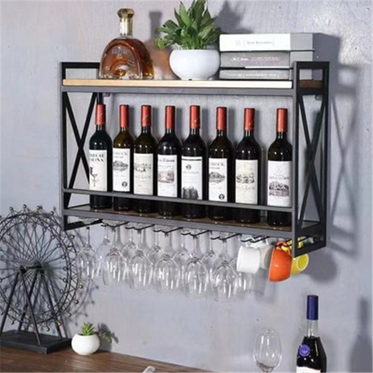 Title 2, Solid Wood Wall-mounted Wine Rack