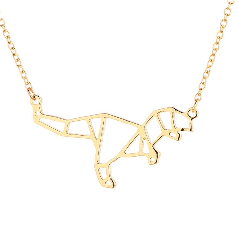 Hollow Dinosaur Fossil Pendant Clavicle Chain