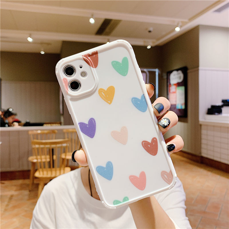 All-inclusive Cartoon Frosted Simple Silicone Phone Case