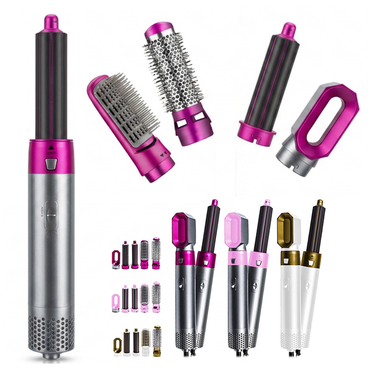 5 In 1 Hair Dryer Styler Curler Drying Straightening Brush — image 3