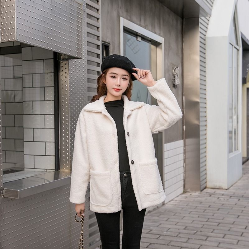 New Korean Casual Fur Coat With Thickened Velvet And Warmth