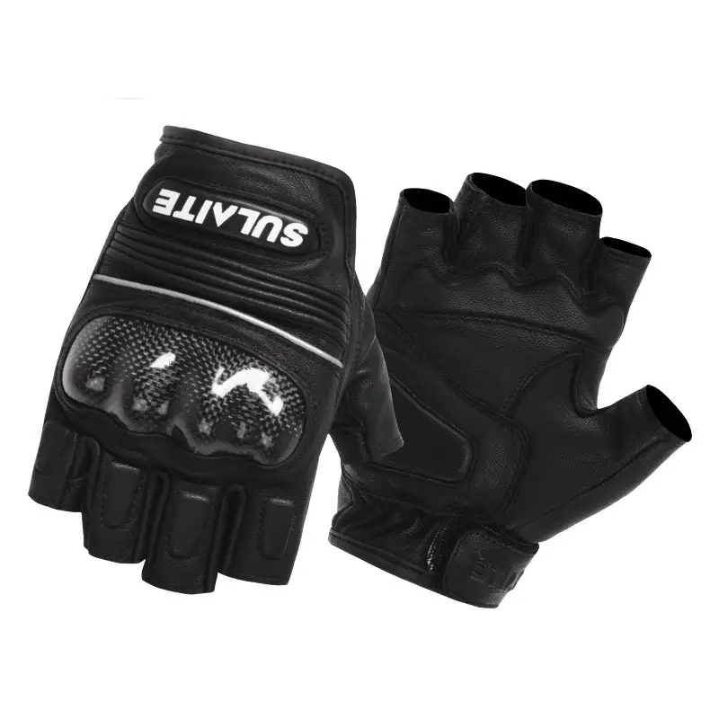 Vintage Rider Sheepskin Carbon Fiber Racing Gloves