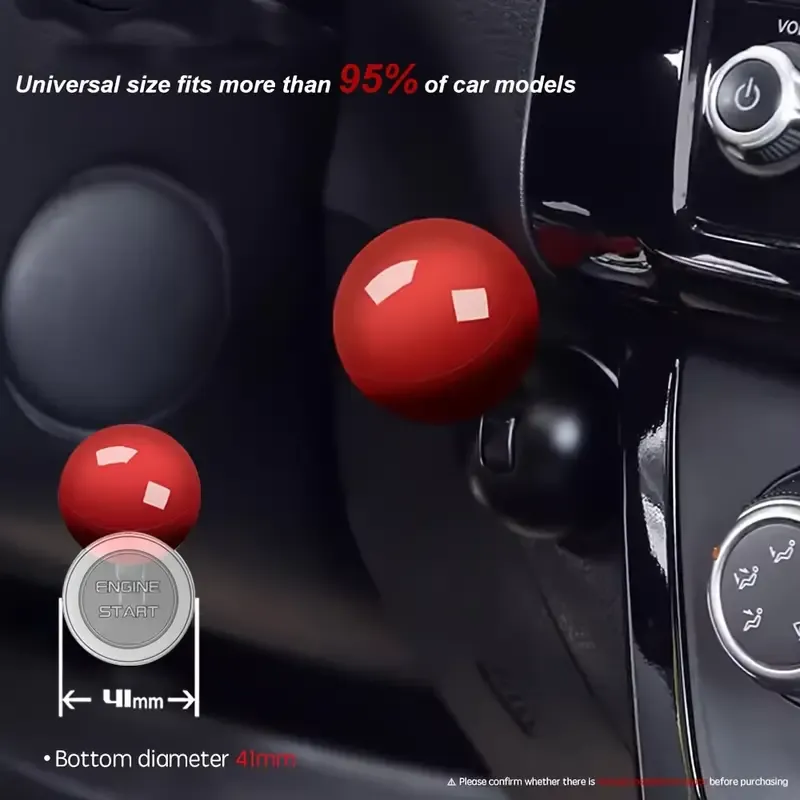 Push Start Button Cover, Joystick Car Engine Start Stop Button Cover Protector, Funny Car Ignition Button Cover Decorations Cool Car Accessories Interior Decor One-Touch Start Button Starter Cover