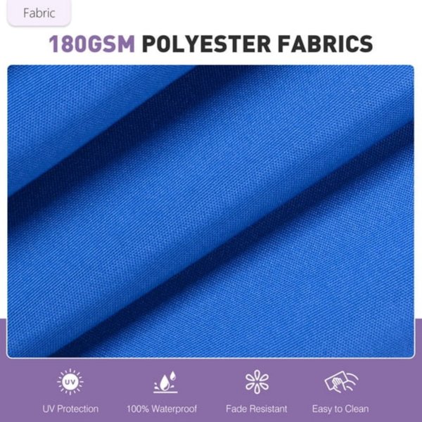 9FT Outdoor Patio Umbrella Market Table Polyester Fabric Canopy Iron Frame 8 Ribs UV Protection Waterproof Shipment From Walmart — foto 3