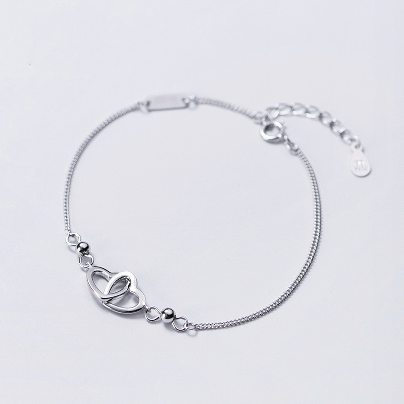 Title 5, Silver Bracelet Lady Glossy Hollow