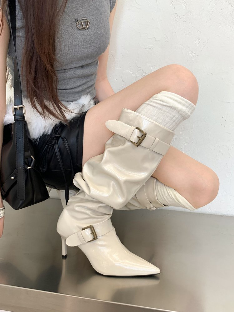 Pointed Toe Slouch Boots, picture 2 of 4