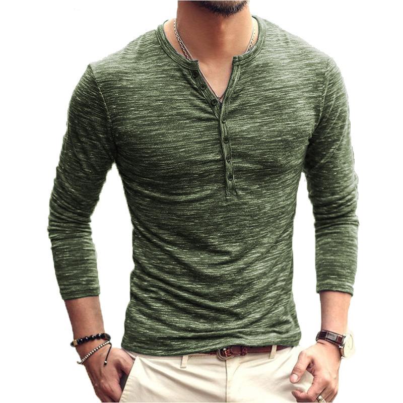 Summer Men's Fashion Long-sleeved T-shirt