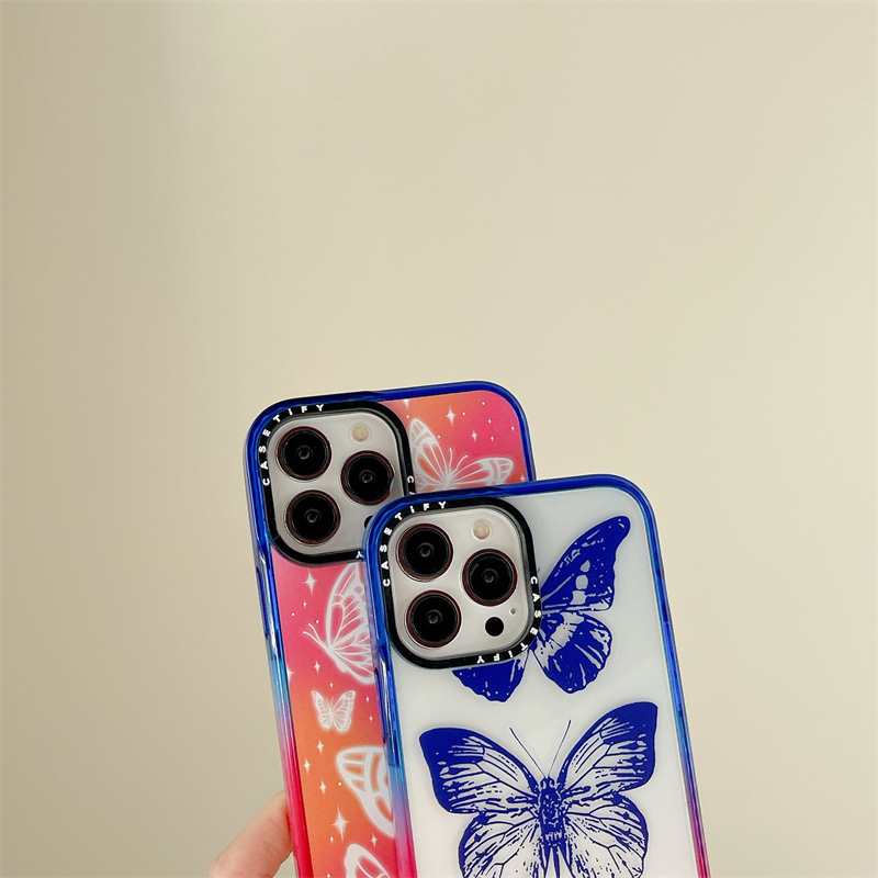 Graffiti Gradual Change Creative Butterfly Mobile Phone Shell - Image 6