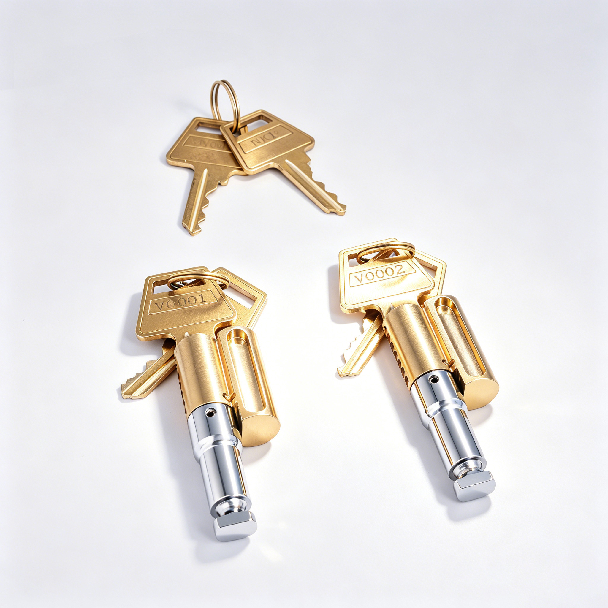 High Security 6 Pins Euro Cylinder Lock Master Key System For Front Door