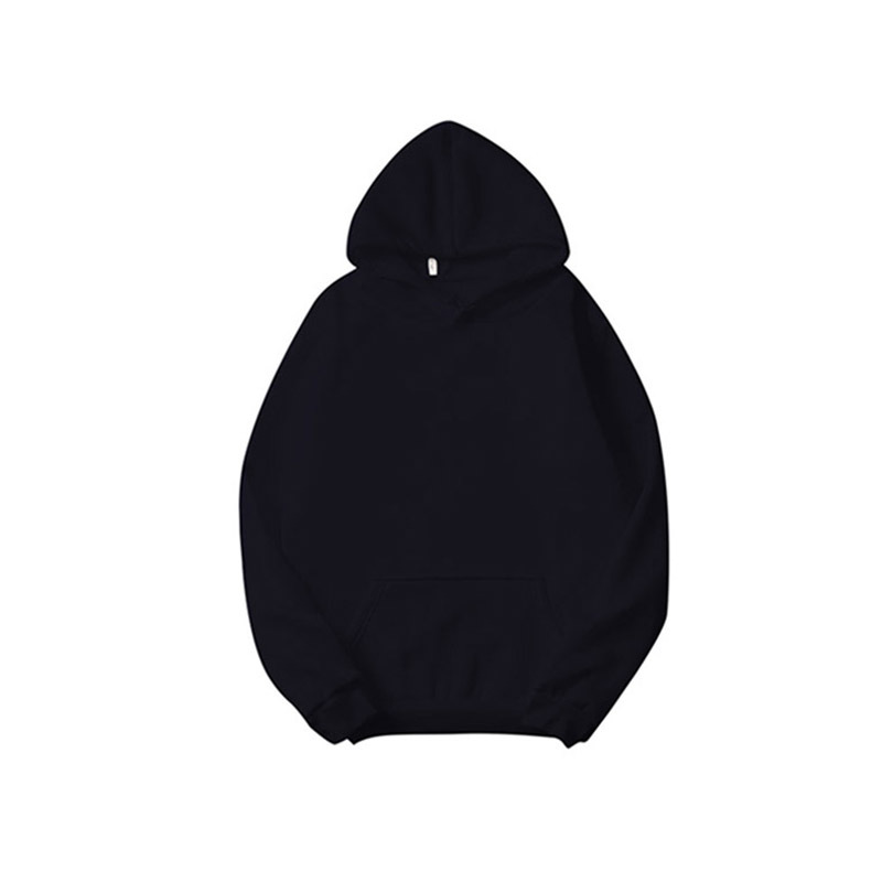 Title 1, Pure Color Casual Printed Hooded Sweatshirt