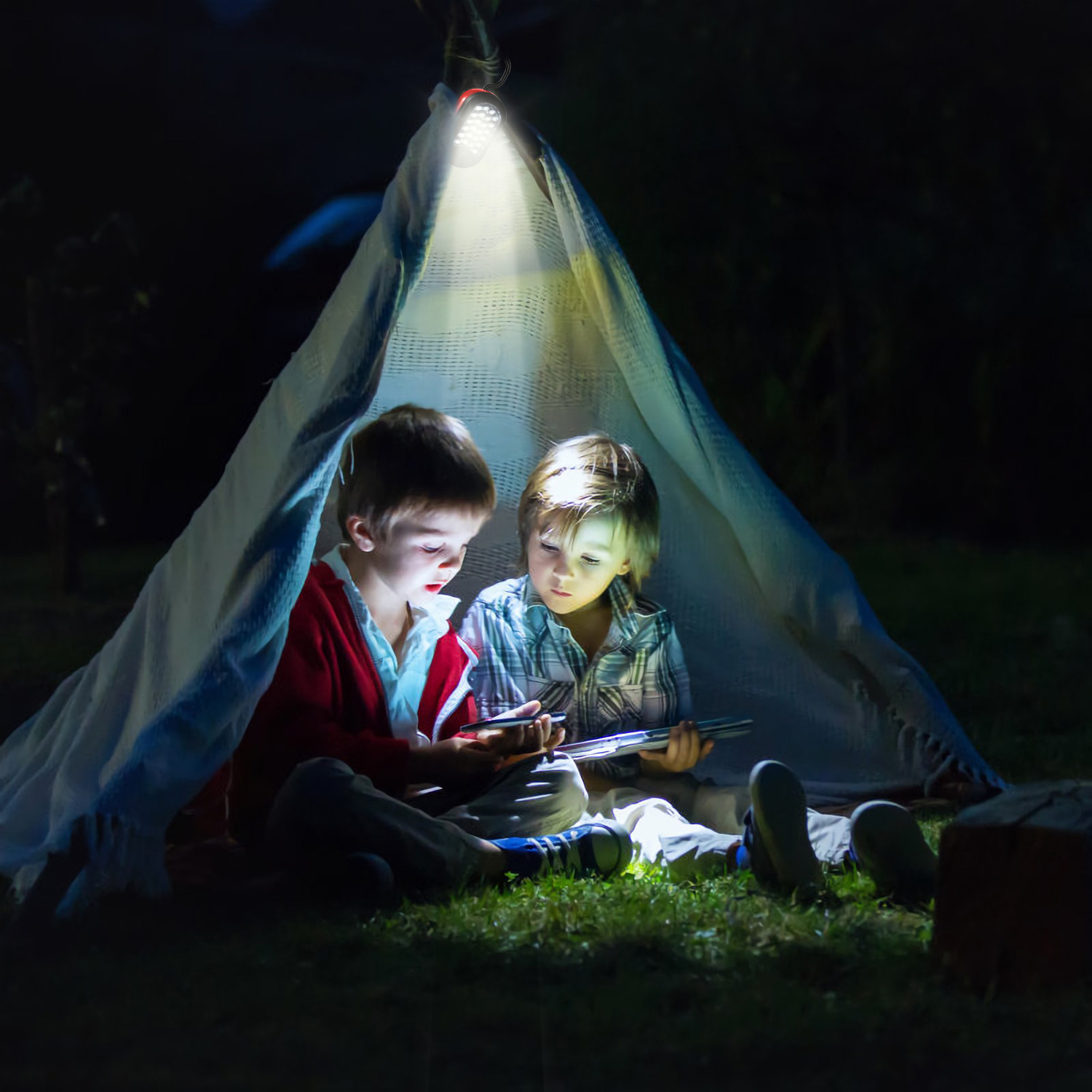 1Pc Magnetic LED Work Light With Hook Compact Flashlight For Camping Hiking Emergency - Image 4