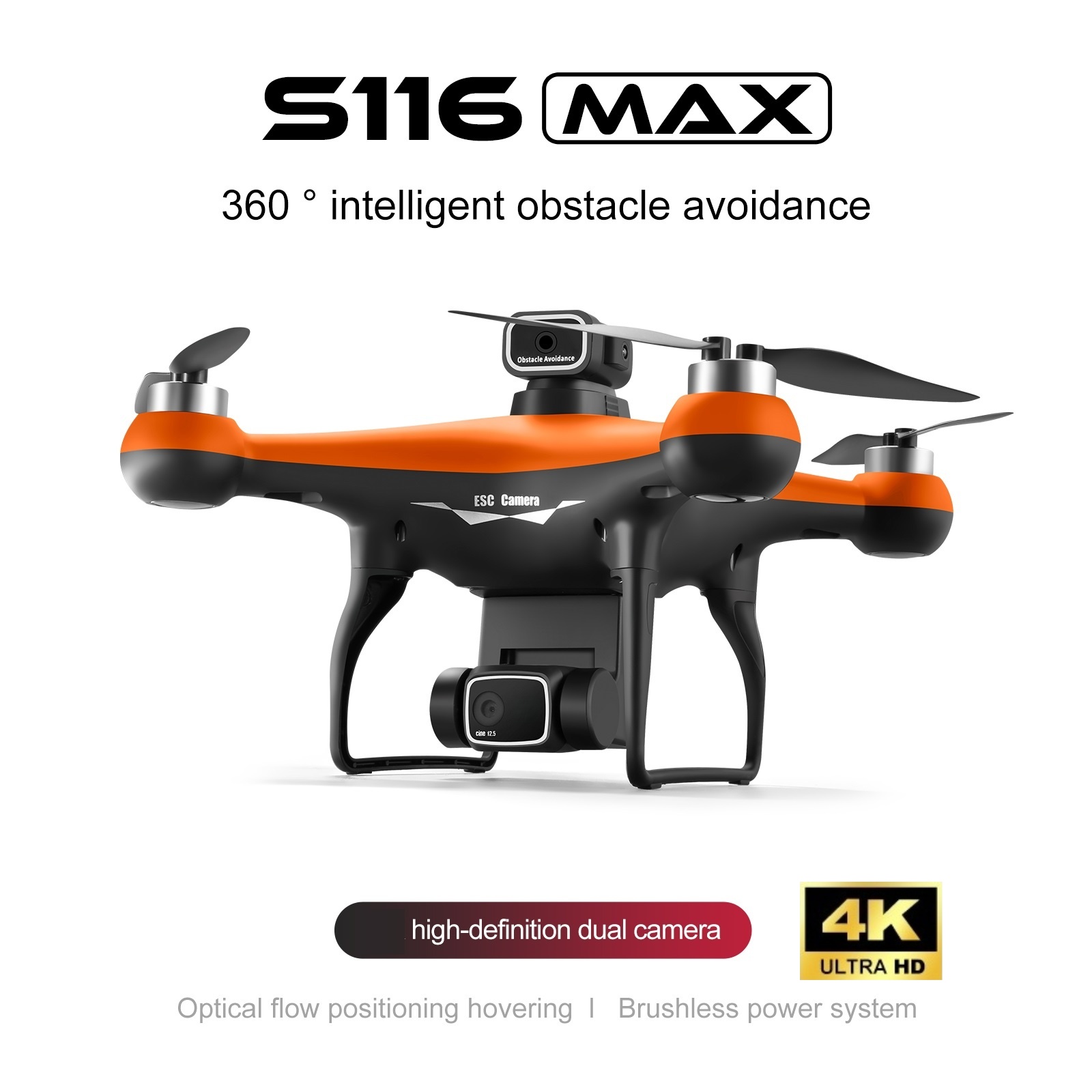 S116 - Dual Camera - Orange - Dual Battery