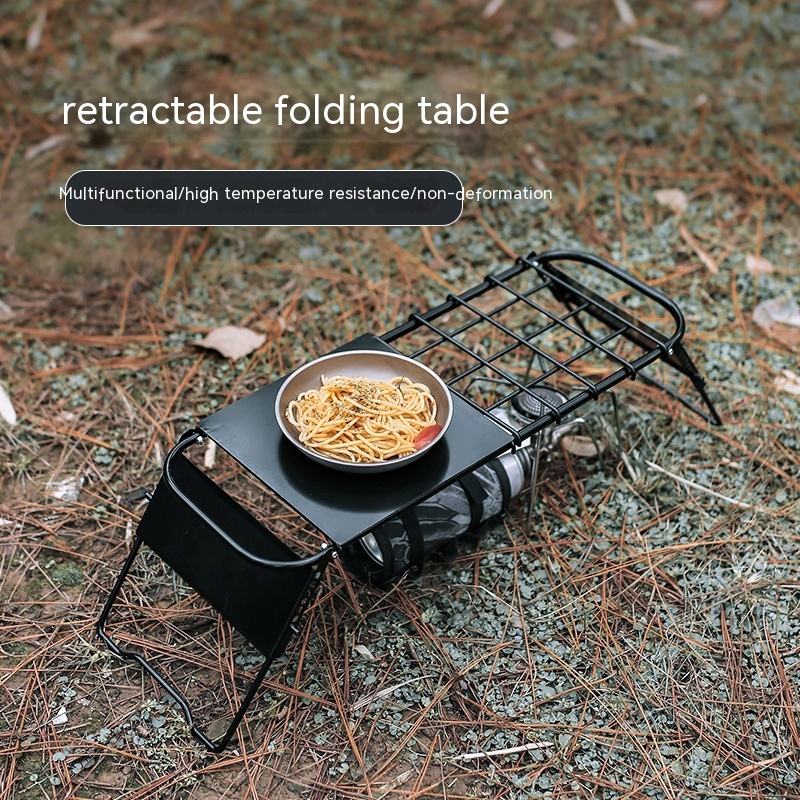 Outdoor Retractable And Adjustable Height Metal Folding Table - Image 7