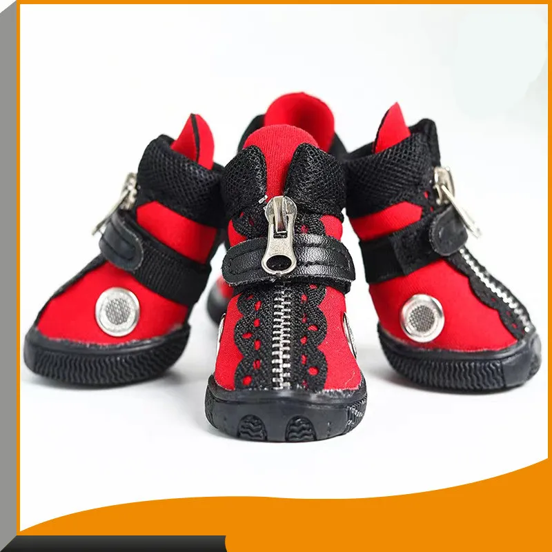European And American Style Pet Shoes Are Cool - Red