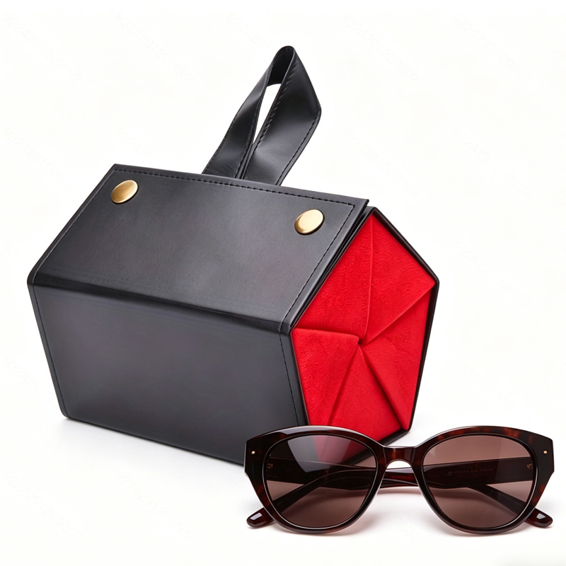 5in1 Sunglasses Travel Case Organizer Hangable, Eyeglasses Foldable Storage Organizer view 6