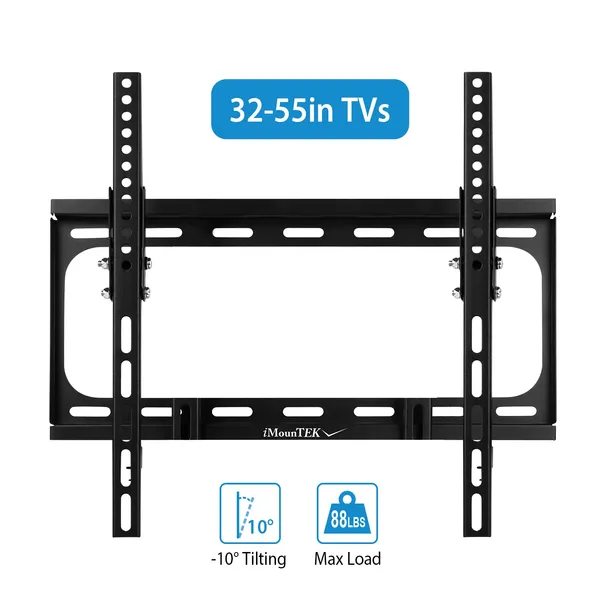 TV Wall Mount Tilt Dual Arm TV Mount Brackets Maximum VESA 400x400mm For 32-55in TVs_voghion.com