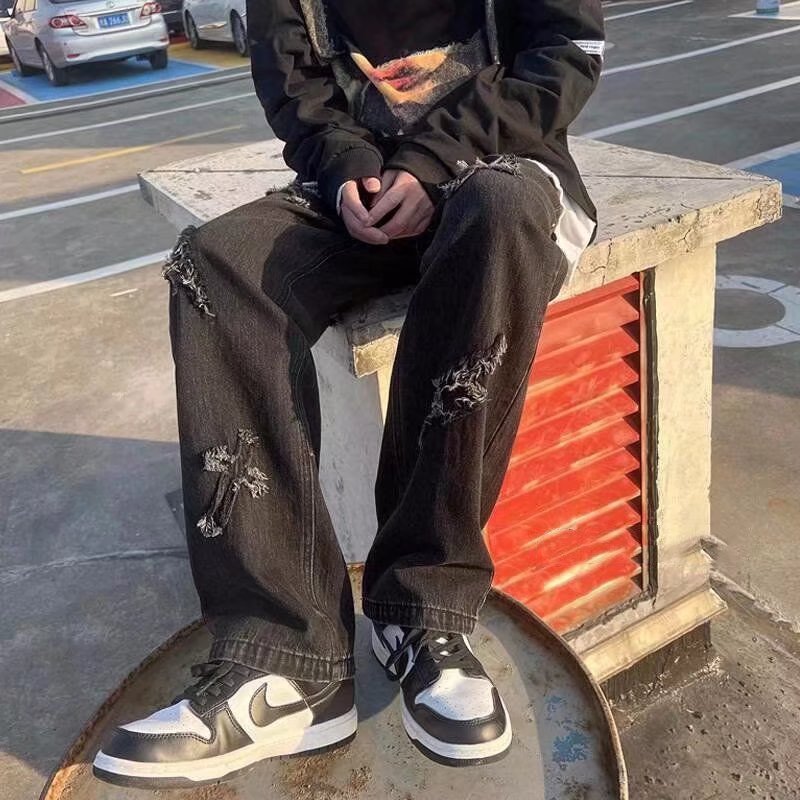 Niche Cross Jeans Female American Style