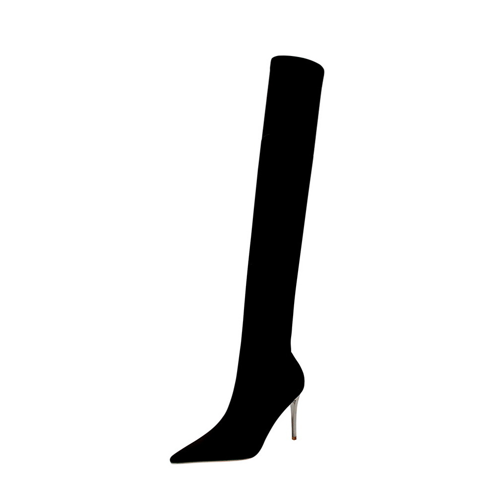 Title 6, Stiletto Pointed Toe Over-the-knee Boots