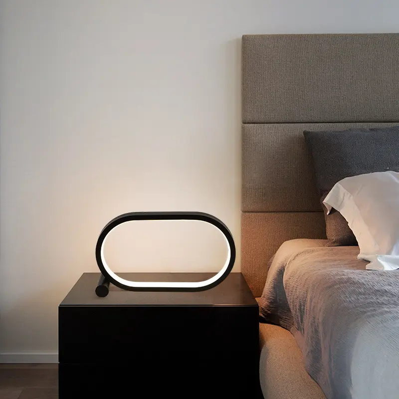 Usb Plug-In Lamp Oval Acrylic Touch Control