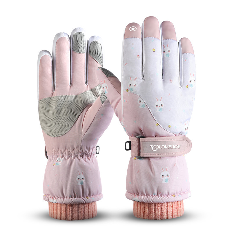 Cycling Three-layer Velvet-filled Cotton-filled Warm Gloves