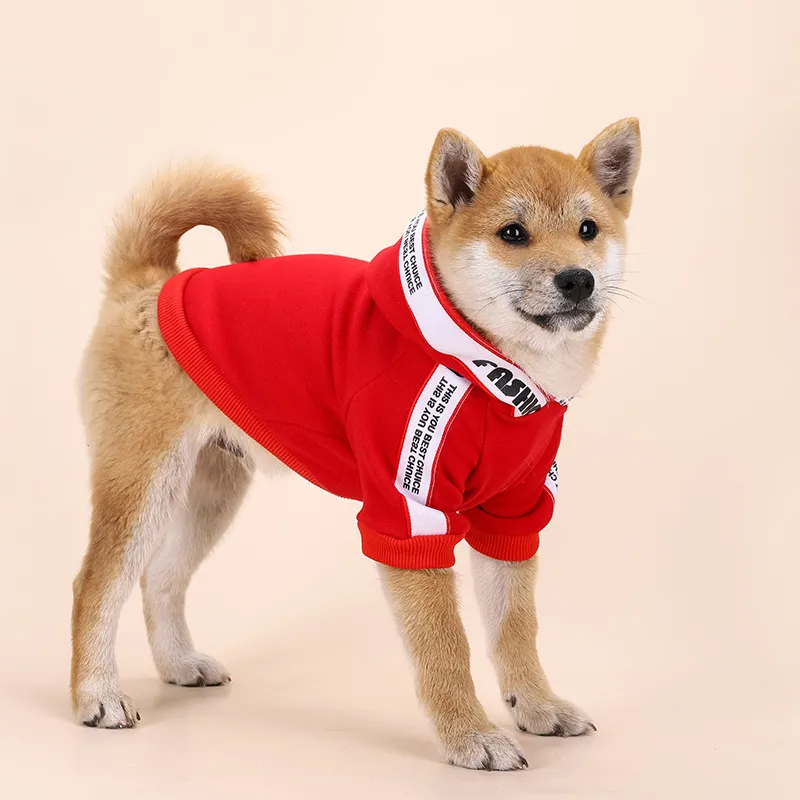 Small And Medium-sized Dog Personality Trend Clothing - Red