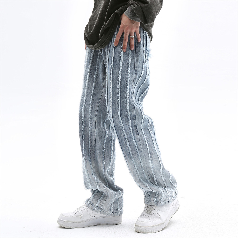 Title 5, Ins Loose Broad-leg Pants With Cat Whiskers for...