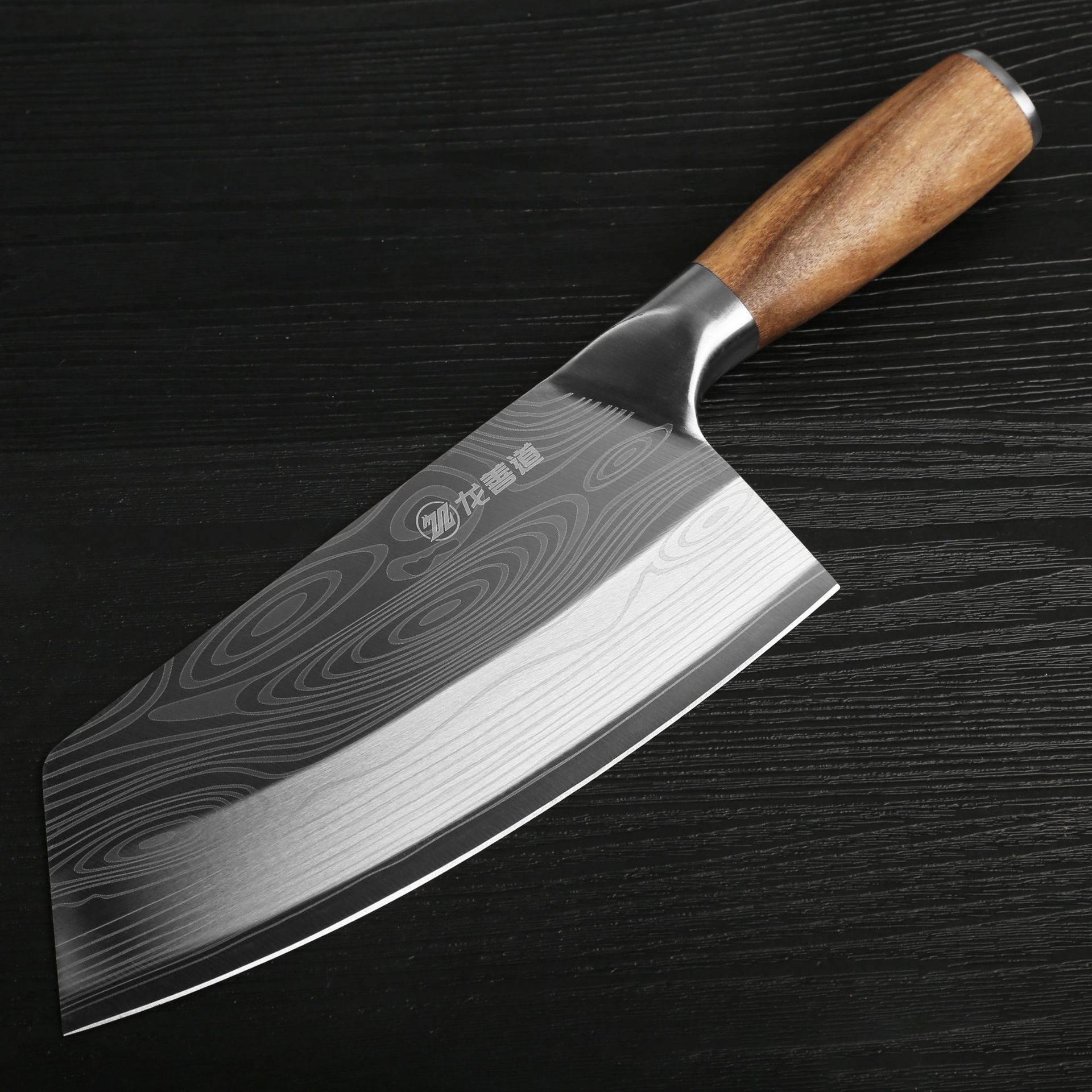 Title 3, Stainless Steel Kitchen Knife With Wooden Handle