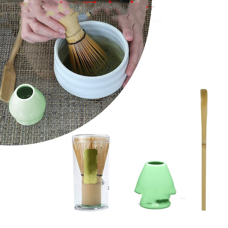 3Pcs Tea Set Traditional Bamboo Matcha Whisk