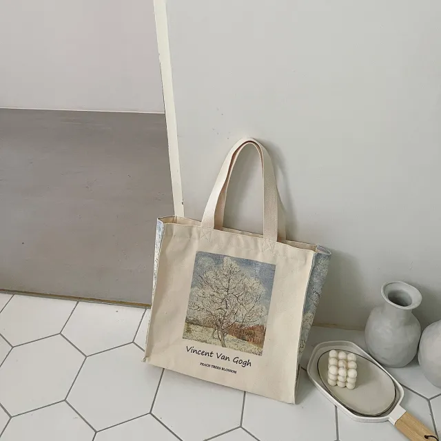 Tote Bag Leisure Computer Bag Portable Beige - Shop at LoveMi