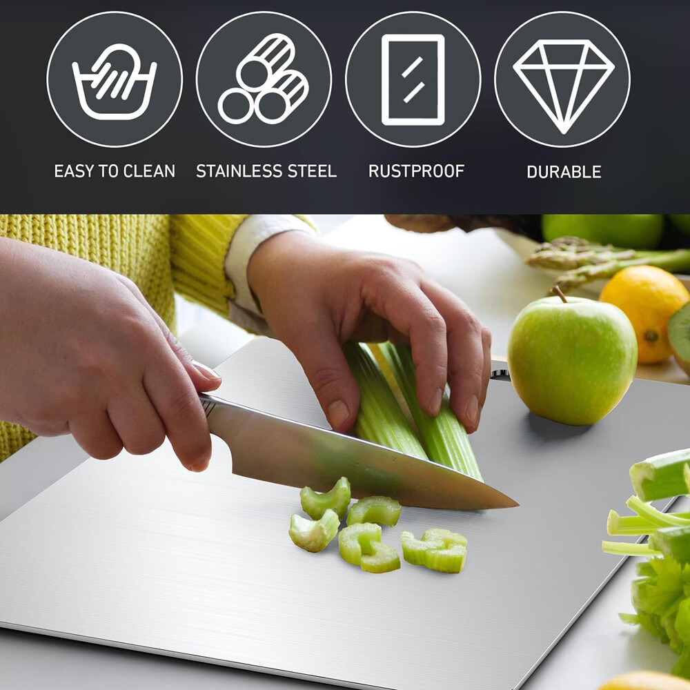 Titanium Cutting Board Double-Sided Boards For Kitchen Camping---30x46cm — image 8