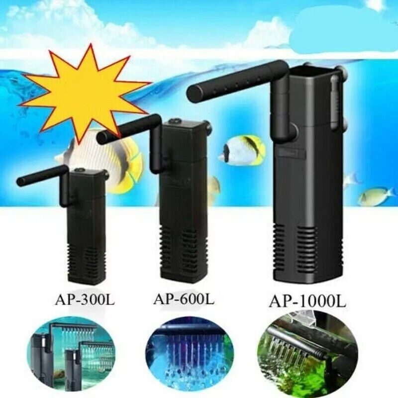 Internal Aquarium Fish Tank Filter Submersible With Spraybar  Air Venturi--600L 12